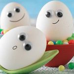 Smiley Easter Eggs with Googley Eyes