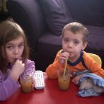 Kids Drinking Fruit Juices