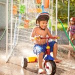 Kids Washing Bicycles