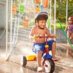 Kids Washing Bicycles