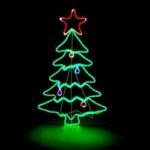LED rope christmas tree