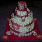 Hello Kitty Diaper Cake