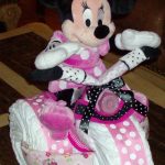 Minnie Riding Tricycle Diaper Cake