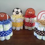 Sports Theme Diaper Cake