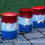 American Flag Candleholder