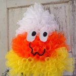 candy corn wreath