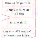 7 helpful tips for Protecting your kids from lead poisoning
