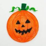 paper plate pumpkins