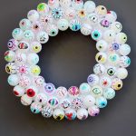 Ping Pong Eyeball Wreath