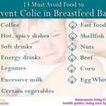 13 Must Avoid Food to Prevent colic in Breastfeed babies