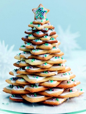 Festive Christmas Trees cookies