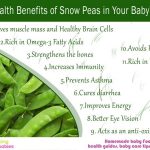 health benefits of Snow peas in your baby’s diet