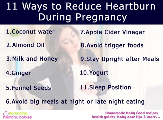 reduce heartburn during pregnancy