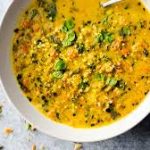 curried cauliflower rice kale soup