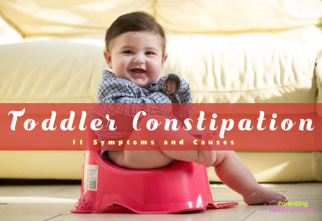 toddler constipation symptoms