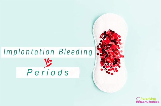 Implantation bleeding vs periods
