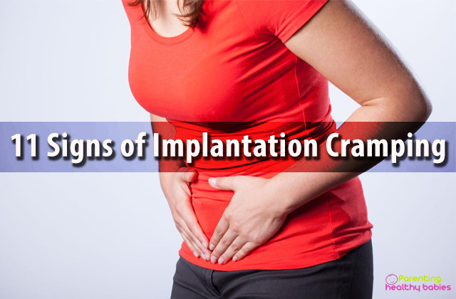 implantation cramping
