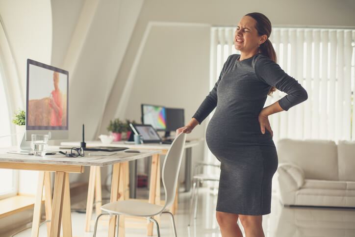 standing for long periods during pregnancy