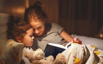reading bedtime stories for children
