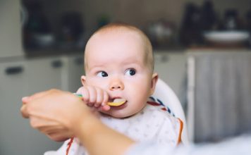 feeding baby solids for the first time