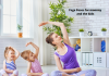 yoga for mommy and the kids