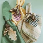 Leaf and Pine Cone Napkin Rings