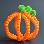 beaded pipe cleaner pumpkins