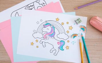 unicorn coloring pages