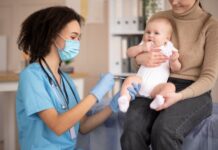 vaccinating a fussy baby